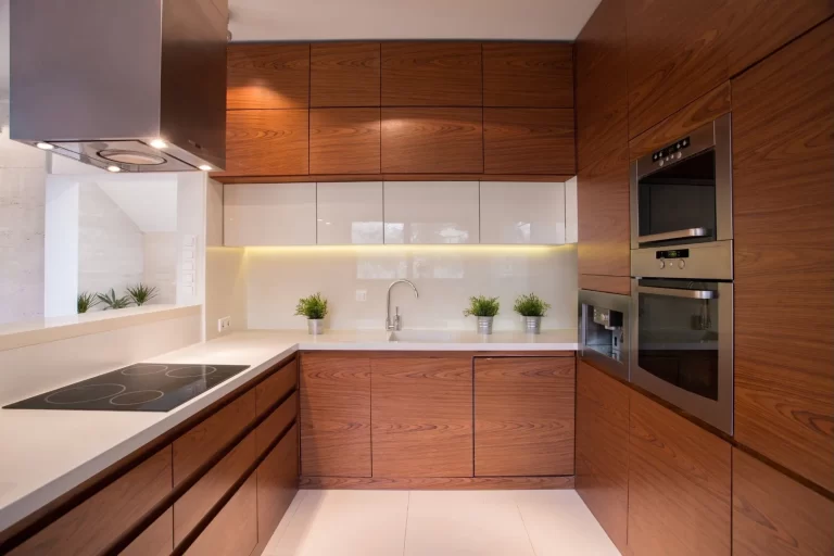 cocina modular contemporanea acabados madera